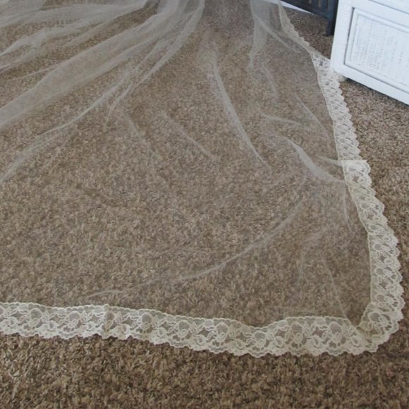 Bridal Veil, Chapel Length Handmade